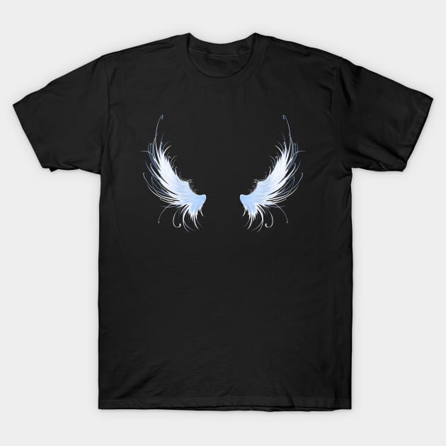 Angels Wings on Black Background ( Second ) T-Shirt by Blackmoon9